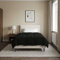 vidaXL Prikrývka na celý rok 140 x 220 cm 4 ročné obdobia Čierna