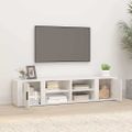 vidaXL TV skrinky 2 ks lesklé biele 80x31,5x36cm spracované drevo