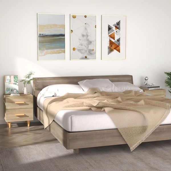 vidaXL Nočné stolíky 2 ks dub sonoma 40x35x47,5 cm