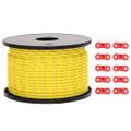 vidaXL Stanové lano s reflexnými pásikmi a napinákmi 50 m 5 mm