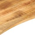 vidaXL Stolová doska so zakrivením 120x50x2,5 cm surový mangový masív