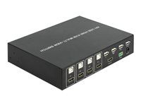 Prepínač KVM / audio / USB - 4 x KVM / zvuk / USB - 1 miestny používateľ - desktop