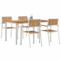 vidaXL Záhradná jedálenská súprava 5 ks 150 x 90 x 75 cm