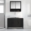 vidaXL Sada kúpeľňového nábytku 2 ks Čierny dub 90 x 33 x 60 cm