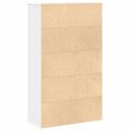 vidaXL Knižnica biela 60x24x101,5 cm kompozitné drevo