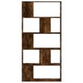 vidaXL Knižnica 5 políc dymový dub 80,5x23,5x162,5 cm kompozitné drevo