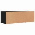 vidaXL Lavička na topánky 102 x 35 x 35 cm Kompozitné drevo Čierny dub