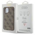 Obal Guess pre iPhone 15 6,1" GUHCP15SG4GFBR hnedá HC PU 4G Metal Logo