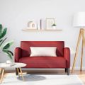 vidaXL Loveseat pohovka vínová červená 110 cm umelá koža