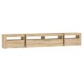 vidaXL TV skrinka s LED svetlami dub sonoma 240 x 35 x 40 cm