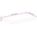 vidaXL Stolová doska 60x20x2,5 cm živý okraj masívny mangovník