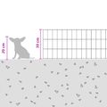 vidaXL Záhradný plot s kolíkmi 12 ks 75 x 30 cm Pozinkovaná oceľ