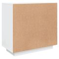 vidaXL Komoda lesklá biela 80x40x75 cm spracované drevo