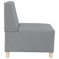 vidaXL Bezrúčková modulárna sofa jednotka 2 ks Svetlosivá látka