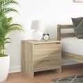 vidaXL Nočné stolíky 2 ks, dub sonoma 45x34x44,5 cm, kompozitné drevo