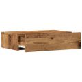 vidaXL TV skrinka s LED svetlami staré drevo 60x35x15,5 cm