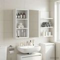 vidaXL Kúpeľňová nástenná skriňa Biely 30 x 16 x 62,5 cm