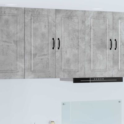 vidaXL Dvierka na umývačku Kalmar Betónová šedá 80 x 31 x 80 cm