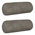 vidaXL Poťah na podložku 2 pcs HEERLEN Svetlosivá Ø 15 x 40 cm Zamat