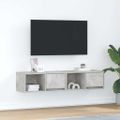 vidaXL TV skrinky 2 ks betónovo sivé 60x31x25,5 cm kompoz.drevo