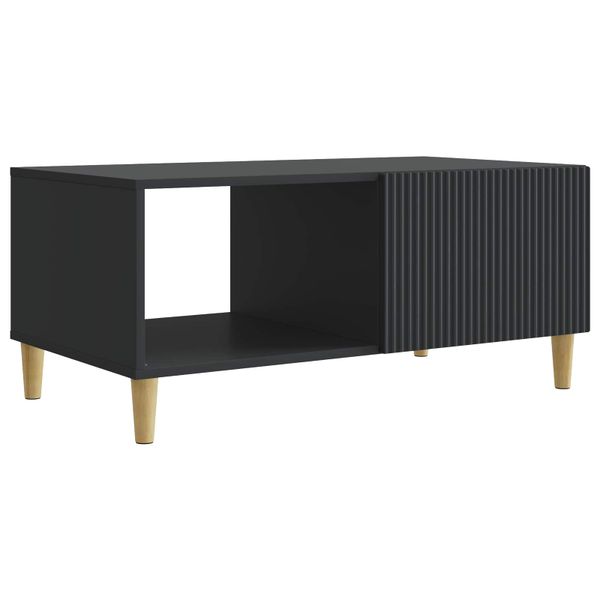 vidaXL Konferenčný stolík Čierna 90 x 50 x 40 cm Kompozitné drevo