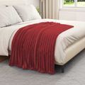 vidaXL Deky Bordeaux červená 150 x 130 cm 0.51 kg Flís