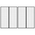 vidaXL Závesy proti hmyzu s magnetickými blokmi 2 ks čierne 230x160 cm