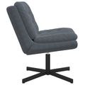 vidaXL Otočné relaxačné kreslo Tmavo šedá 63 x 75 x 76 cm Zamat