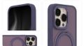 Bezpečné otočné Mag puzdro pre iPhone 13 6,1" fialové