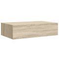 vidaXL Nástenná zásuvková polica dubová 40x23,5x10 cm MDF
