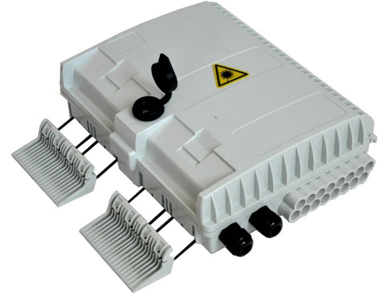 FTTH Box veľký, 16xSC, LC, E2000, plast