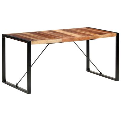 vidaXL Jedálenský stôl 160x80x75 cm, drevený masív