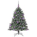 vidaXL Umelý vianočný stromček Zelená 120 cm PVC, plast a oceľ
