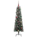 vidaXL Umelý vianočný stromček Zelená 150 cm PVC, plast a oceľ