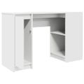 vidaXL Stôl biely 120x42x76 cm kompozitné drevo