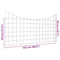 vidaXL Sada plotu pre rybník 5 ks 100 x 50 cm Oceľ Zelená