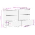 vidaXL Servírovacia skriňa 2 ks 60 x 33 x 75 cm Masívne mango drevo