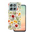 Puzdro Glow Glam pre Motorola Moto G56 biela