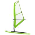 vidaXL Nafukovací Stand up paddleboard s plachtou, zeleno biely