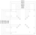 Neomounts  FPMA-VESA200 / VESA Adaptér / VESA (50,75,100) mm na (100, 180, 200) mm / Stříbrný Adaptér, fixní, pro monitory a obrazovky, úhloprícka 22-42", nosnost 35kg, VESA 50x50 na 200x200, stríbrný