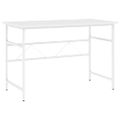 vidaXL Počítačový stôl biely 105x55x72 cm MDF a kov