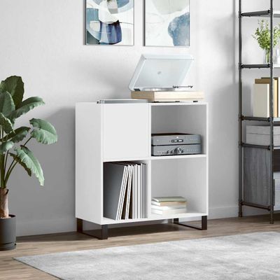 vidaXL Skrinka na platne biela 84,5x38x89 cm kompozitné drevo