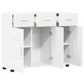 vidaXL Servírovacia skriňa FLORIN 88,5 x 30,5 x 73 cm Biela