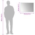 vidaXL Zrkadlo do kúpeľne s LED Priehľadná 70 x 50 cm tvrdené sklo