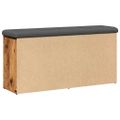 vidaXL Lavička na topánky Old Wood 102x32x50 cm Engineered Wood