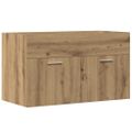 vidaXL Skrinka do kúpeľne dub artisan 90x38,5x46 cm kompozitné drevo