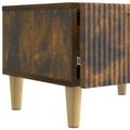 vidaXL TV skrinka Dymový dub 147 x 34,5 x 30 cm Kompozitné drevo