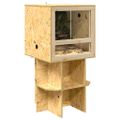 vidaXL Základňa terária Hnedá 50 x 50 x 50 cm OSB