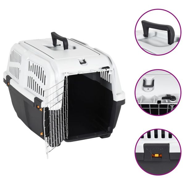 vidaXL Nosič pre domáce zvieratá s dvierkami 55x36x35 cm polypropylén