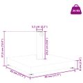 vidaXL Základňa pre slnečník Tmavošedý vzhľad dreva 45 x 45 x 31,5 cm